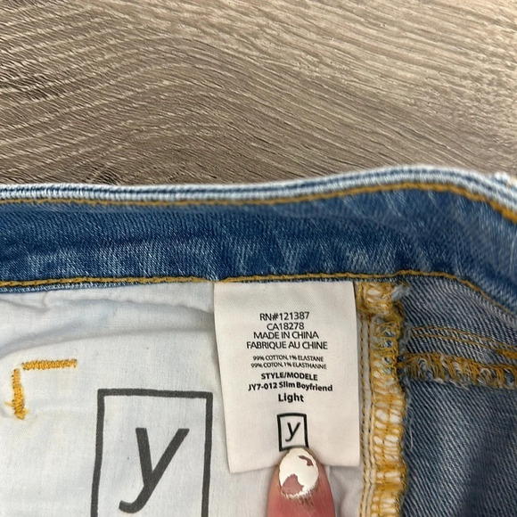 YUMMIE by Heather Thompson slim boyfriend size 25 worn once - Picture 7 of 12